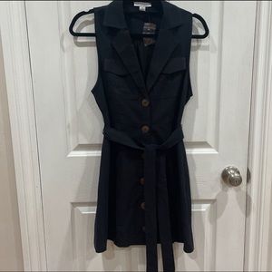 Black vest dress